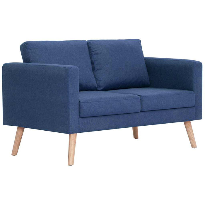 Canapea cu 2 locuri, albastru, material textil - WALTI WALTI