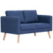 Canapea cu 2 locuri, albastru, material textil - WALTI WALTI