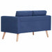 Canapea cu 2 locuri, albastru, material textil - WALTI WALTI
