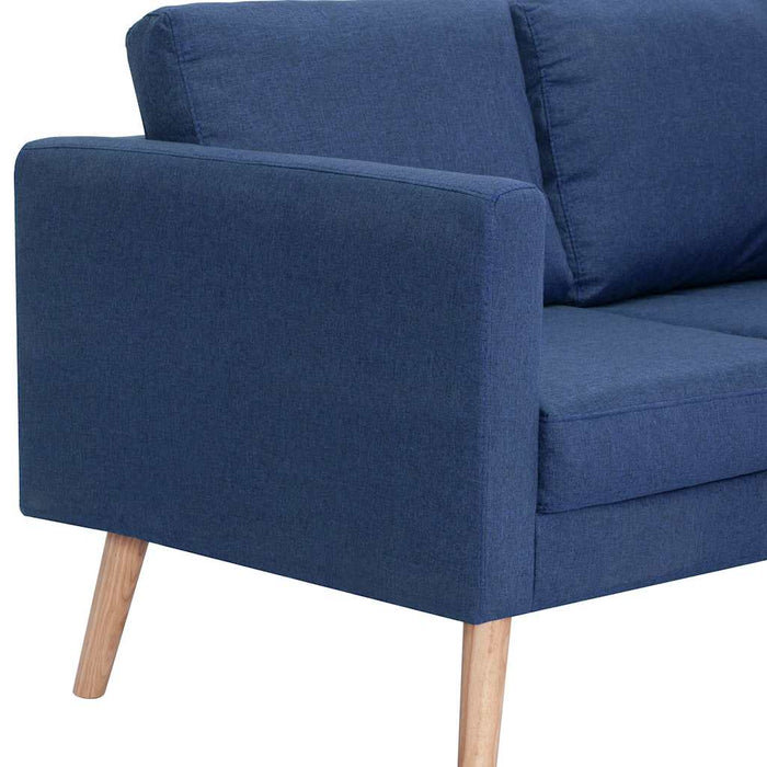 Canapea cu 2 locuri, albastru, material textil - WALTI WALTI