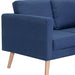 Canapea cu 2 locuri, albastru, material textil - WALTI WALTI