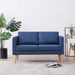 Canapea cu 2 locuri, albastru, material textil - WALTI WALTI