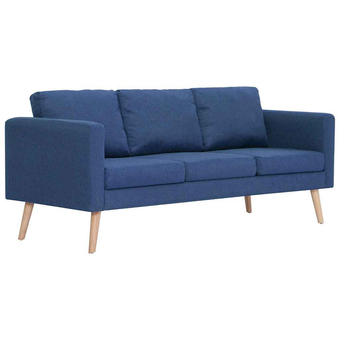 Canapea cu 3 locuri, albastru, material textil WALTI