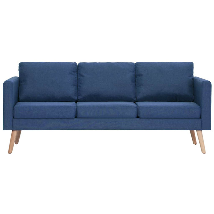 Canapea cu 3 locuri, albastru, material textil WALTI