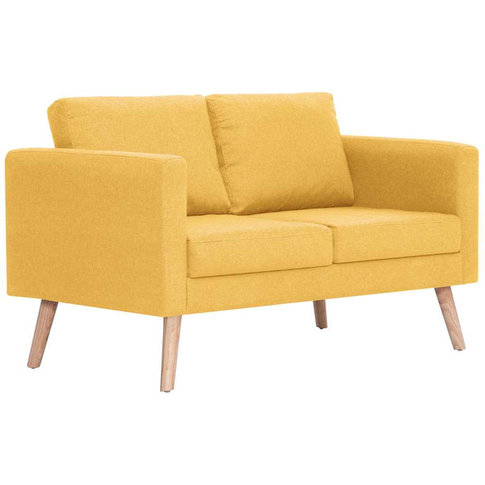 Canapea cu 2 locuri, galben, material textil - WALTI WALTI