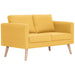 Canapea cu 2 locuri, galben, material textil - WALTI WALTI