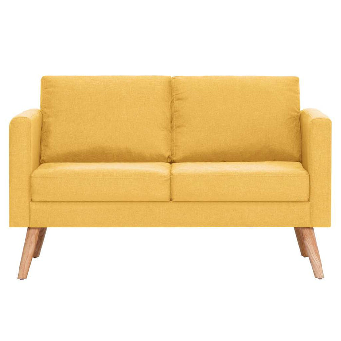 Canapea cu 2 locuri, galben, material textil - WALTI WALTI