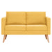 Canapea cu 2 locuri, galben, material textil - WALTI WALTI