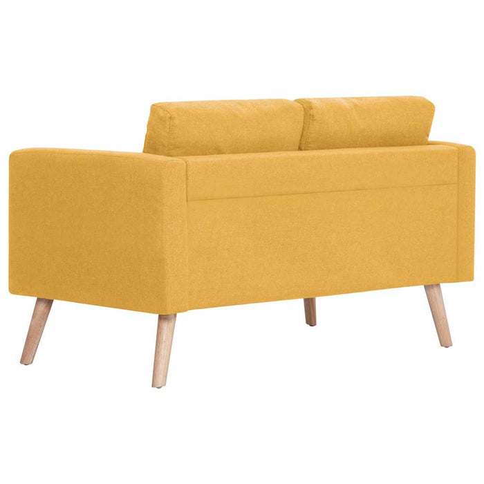 Canapea cu 2 locuri, galben, material textil - WALTI WALTI