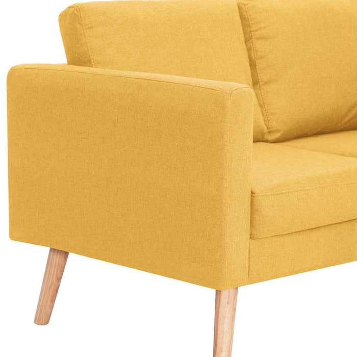 Canapea cu 2 locuri, galben, material textil - WALTI WALTI