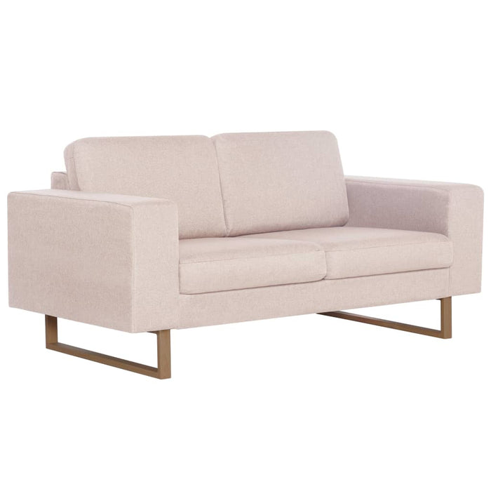Canapea cu 2 locuri, crem, material textil - WALTI WALTI