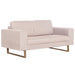 Canapea cu 2 locuri, crem, material textil - WALTI WALTI