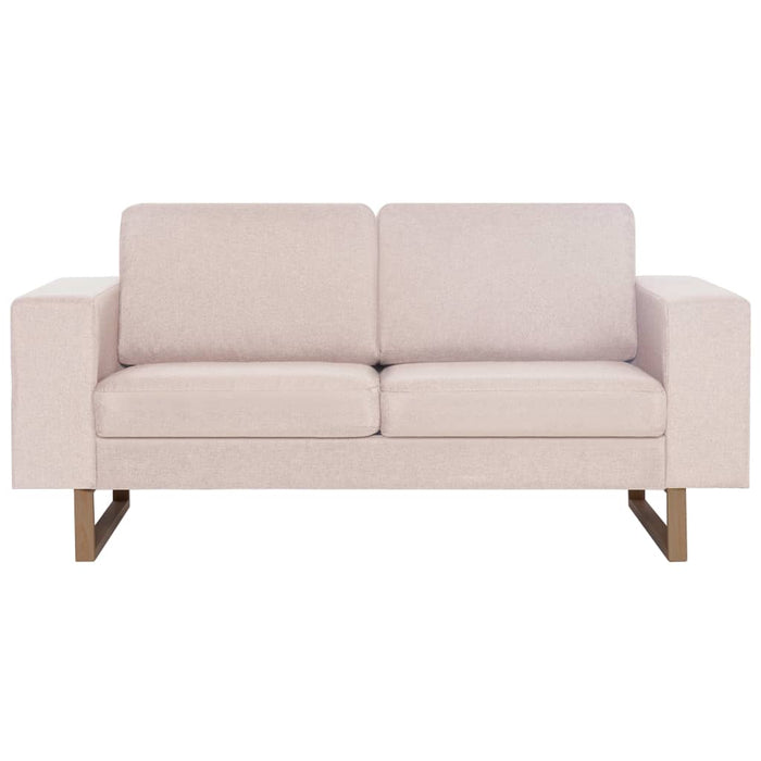 Canapea cu 2 locuri, crem, material textil - WALTI WALTI