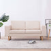 Canapea cu 2 locuri, crem, material textil - WALTI WALTI