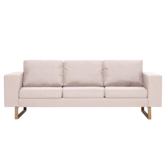 Canapea cu 3 locuri, crem, material textil WALTI