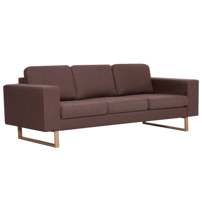 Canapea cu 3 locuri, maro, material textil - WALTI WALTI