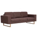 Canapea cu 3 locuri, maro, material textil - WALTI WALTI