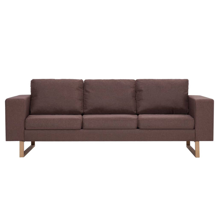 Canapea cu 3 locuri, maro, material textil - WALTI WALTI