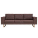 Canapea cu 3 locuri, maro, material textil - WALTI WALTI