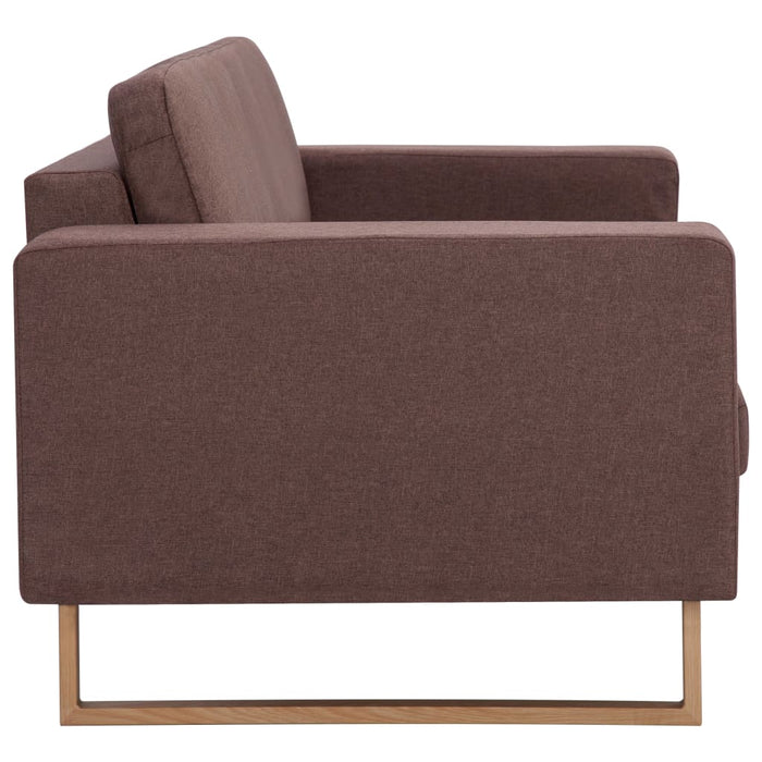 Canapea cu 3 locuri, maro, material textil - WALTI WALTI