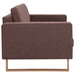 Canapea cu 3 locuri, maro, material textil - WALTI WALTI