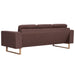 Canapea cu 3 locuri, maro, material textil - WALTI WALTI