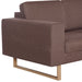 Canapea cu 3 locuri, maro, material textil - WALTI WALTI