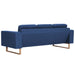 Canapea cu 3 locuri, albastru, material textil - WALTI WALTI