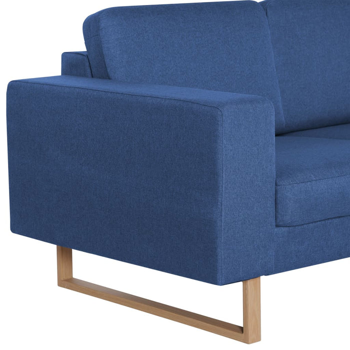 Canapea cu 3 locuri, albastru, material textil - WALTI WALTI