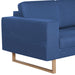 Canapea cu 3 locuri, albastru, material textil - WALTI WALTI