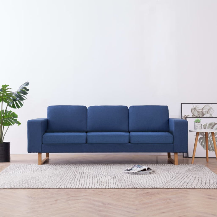 Canapea cu 3 locuri, albastru, material textil - WALTI WALTI