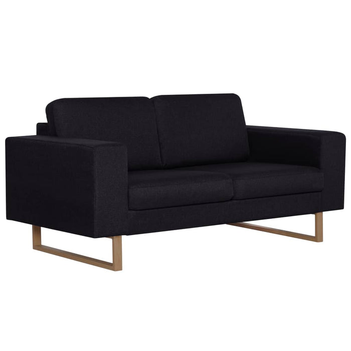 Canapea cu 2 locuri, negru, material textil - WALTI WALTI