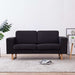 Canapea cu 2 locuri, negru, material textil - WALTI WALTI