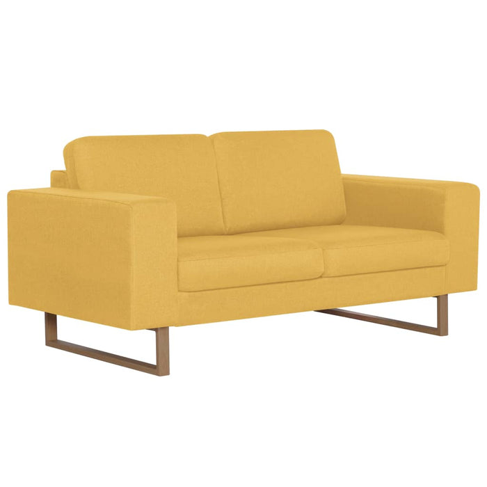 Canapea cu 2 locuri, galben, material textil - WALTI WALTI