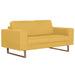 Canapea cu 2 locuri, galben, material textil - WALTI WALTI