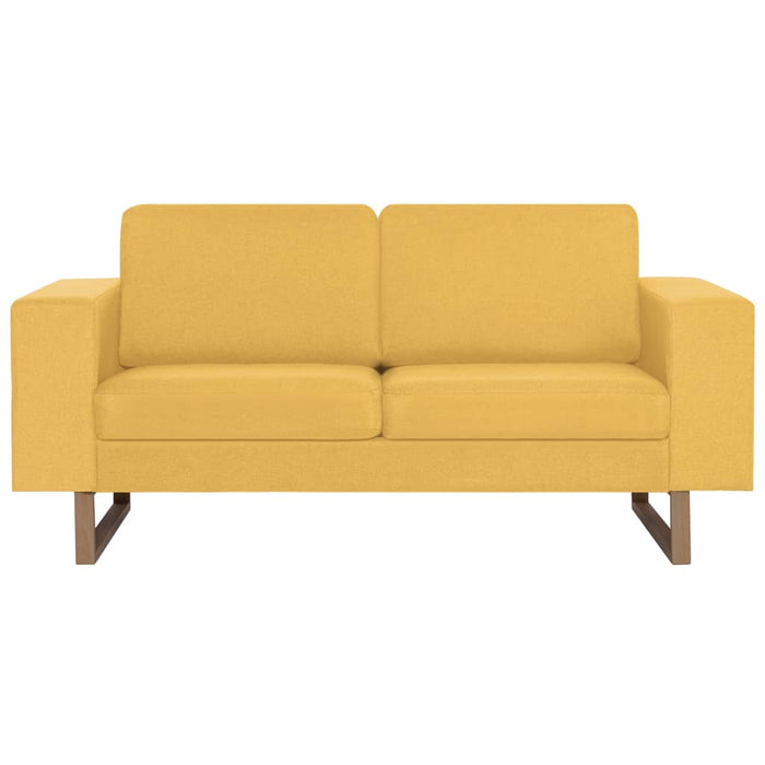 Canapea cu 2 locuri, galben, material textil - WALTI WALTI