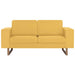 Canapea cu 2 locuri, galben, material textil - WALTI WALTI