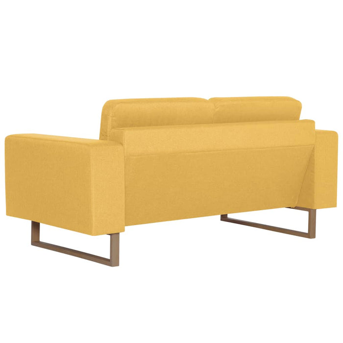 Canapea cu 2 locuri, galben, material textil - WALTI WALTI