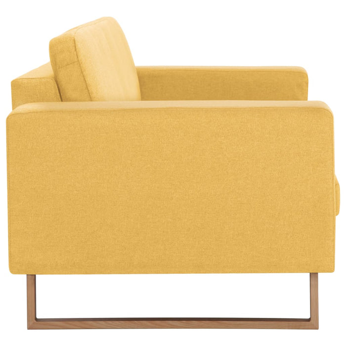 Canapea cu 2 locuri, galben, material textil - WALTI WALTI