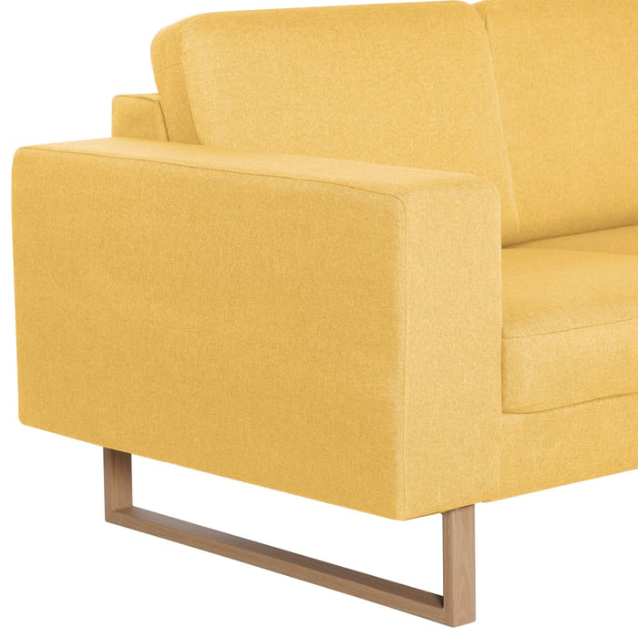 Canapea cu 2 locuri, galben, material textil - WALTI WALTI