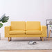 Canapea cu 2 locuri, galben, material textil - WALTI WALTI