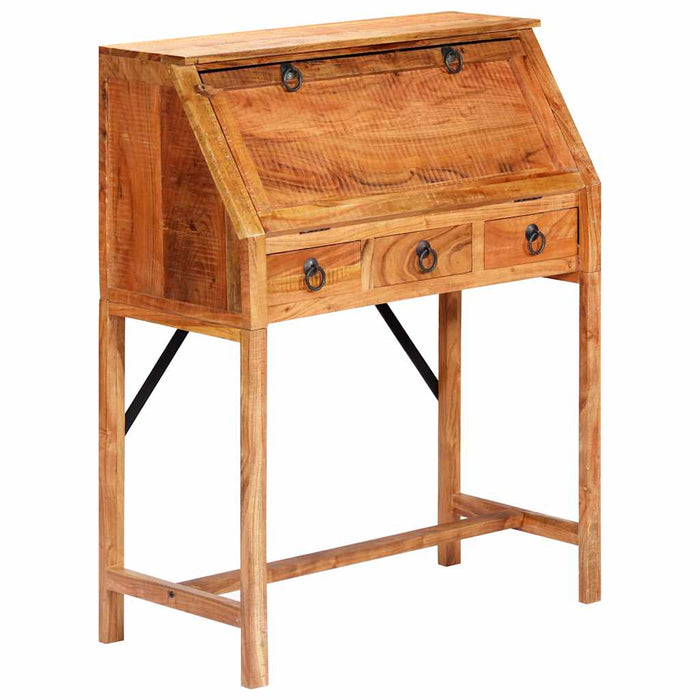 Birou de scris, 90 x 40 x 107 cm, lemn masiv de acacia WALTI