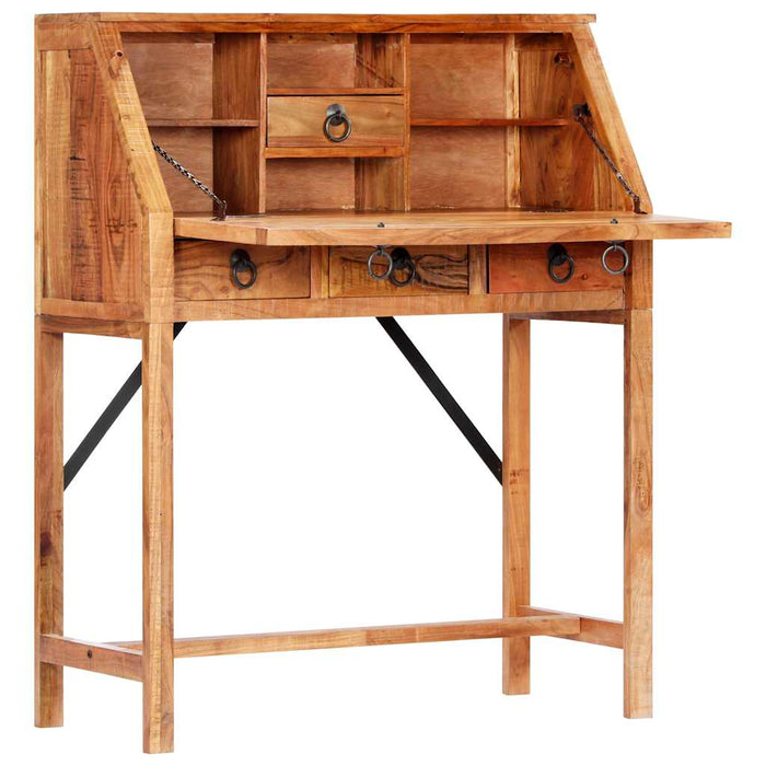 Birou de scris, 90 x 40 x 107 cm, lemn masiv de acacia WALTI