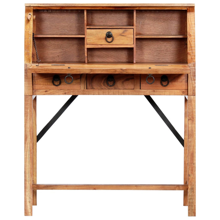 Birou de scris, 90 x 40 x 107 cm, lemn masiv de acacia WALTI
