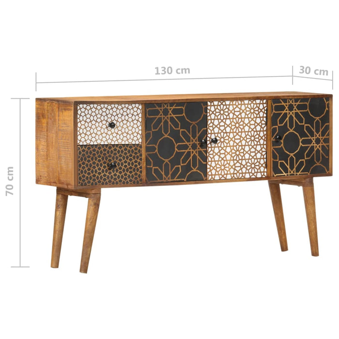 Dulap, model imprimat, 130 x 30 x 70 cm, lemn masiv de mango - WALTI WALTI