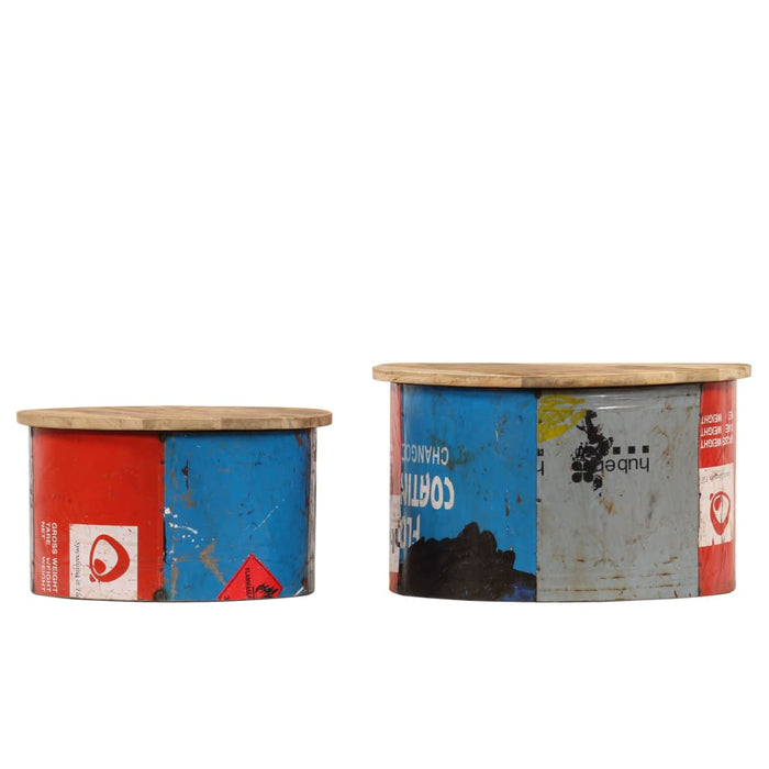 Măsuțe de cafea, 2 buc., lemn masiv de mango WALTI