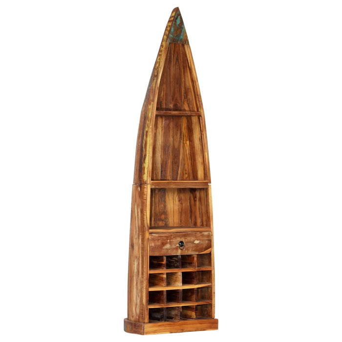 Dulap de vinuri, 50 x 40 x 180 cm, lemn masiv reciclat - WALTI WALTI