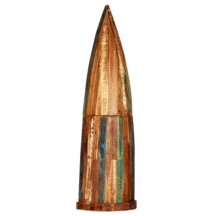 Dulap de vinuri, 50 x 40 x 180 cm, lemn masiv reciclat - WALTI WALTI