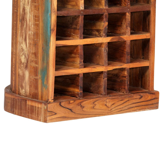 Dulap de vinuri, 50 x 40 x 180 cm, lemn masiv reciclat - WALTI WALTI