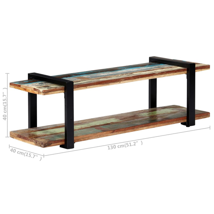 Comodă TV, 130 x 40 x 40 cm, lemn masiv reciclat - WALTI WALTI